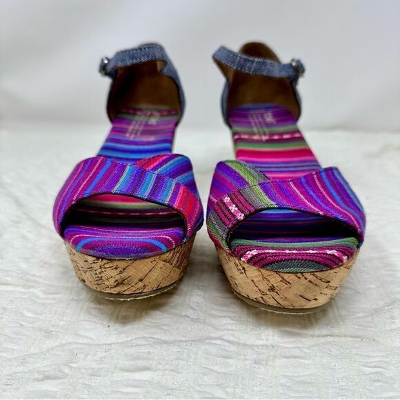 Toms Multi-color Wedges- Size 8.5 - Picture 2 of 14